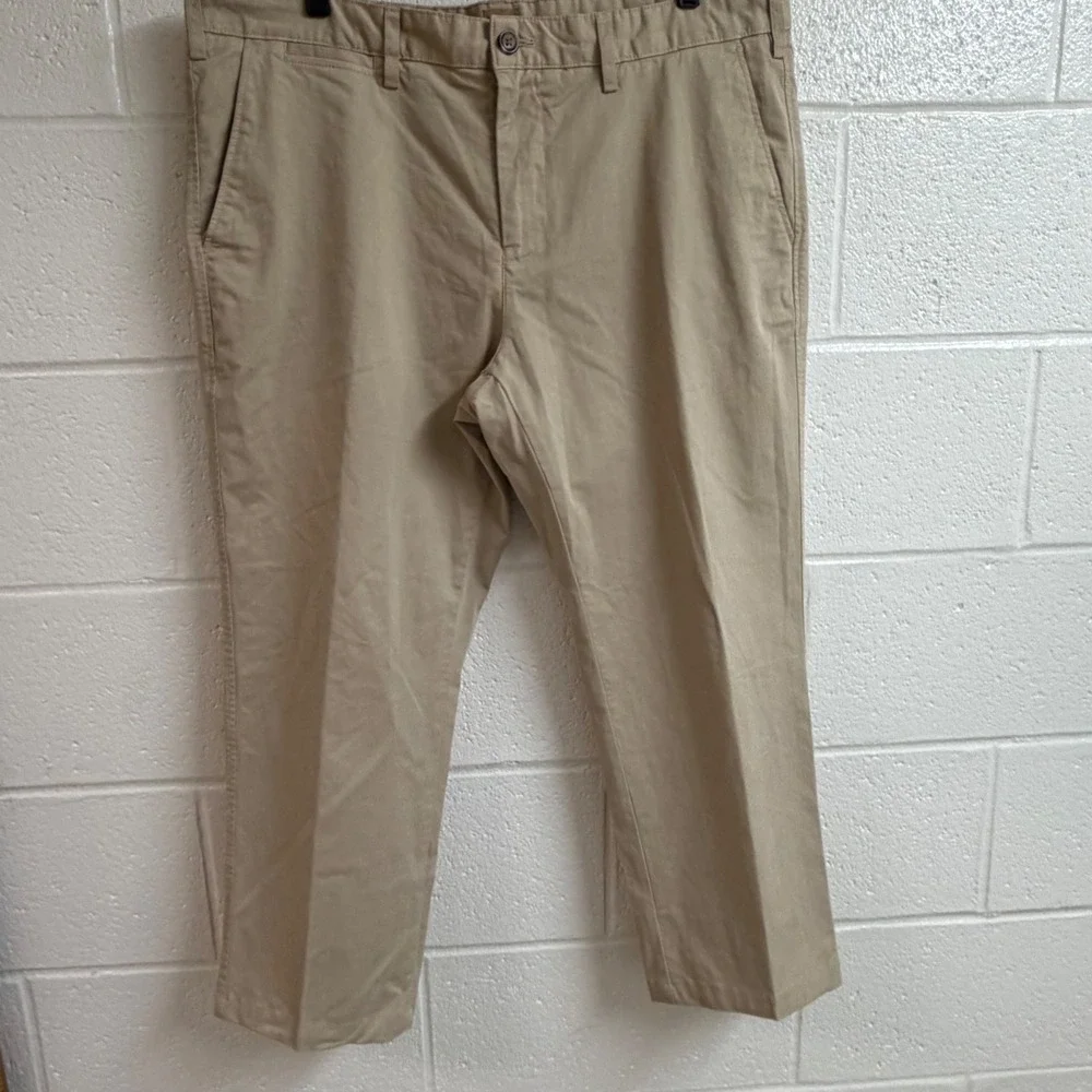 Walker Slater Mens Chino Trousers 40 Tan Cotton Straight Leg Khaki Preppy Pant